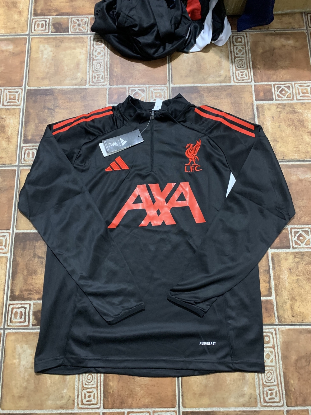 Adidas Liverpool 2025/26 Long Sleeve Quarter Zip Training Jacket Size M